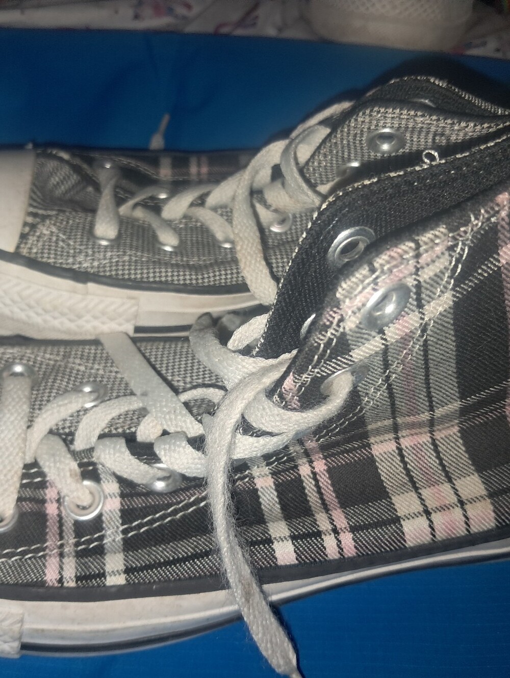Converse Plaid High Tops